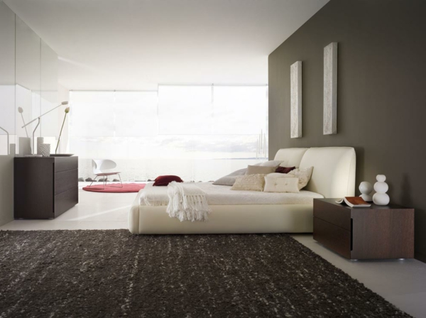 אולטרה-מודרני-חדר שינה עם עיצוב- Rossetto-Pavo-Bed-From-Evinco- עיצוב חדר השינה המודרני