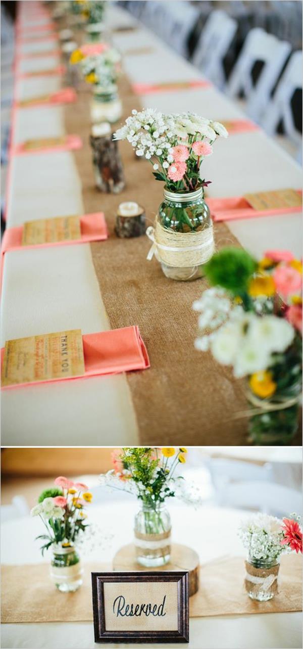 -Vintage сватба - фантастично-Blumendeko по маса