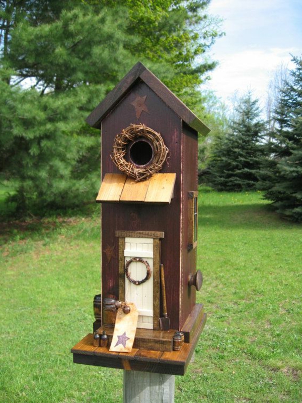 Hranjenje ptica kuće drvo-to-učiniti yourself--