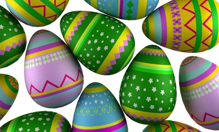 Wallpaper Великден с яйца-с-цвете модел