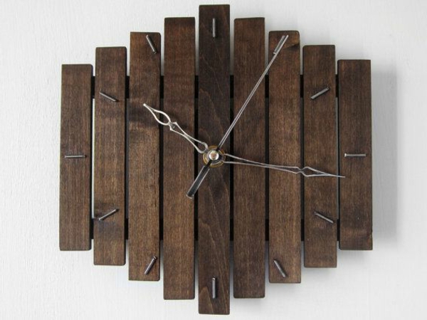 gran reloj de pared-de-madera idea creativa