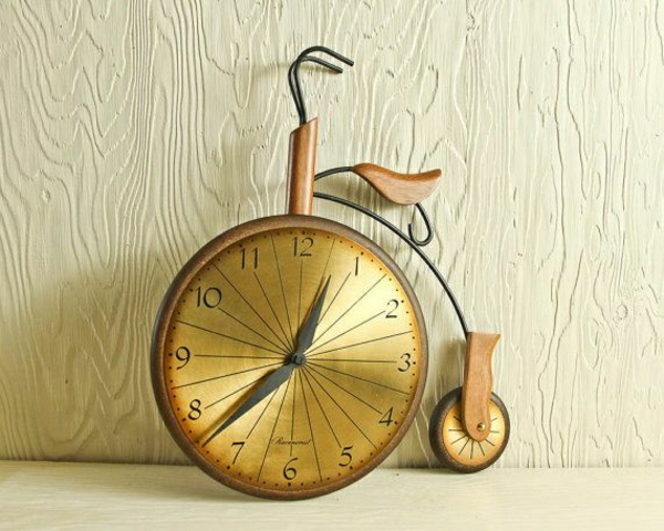 Zidni sat dizajn fantastičan kreativno-Wanddeko bicikala
