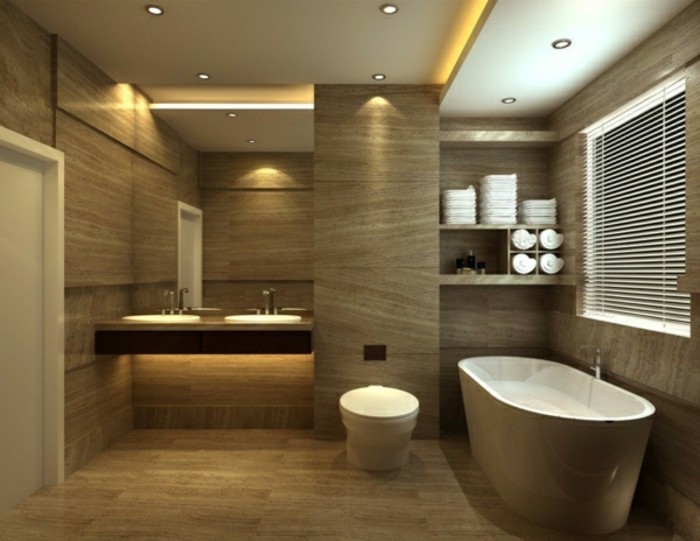 Évier en bois panneau-salle de bains avec baignoire-