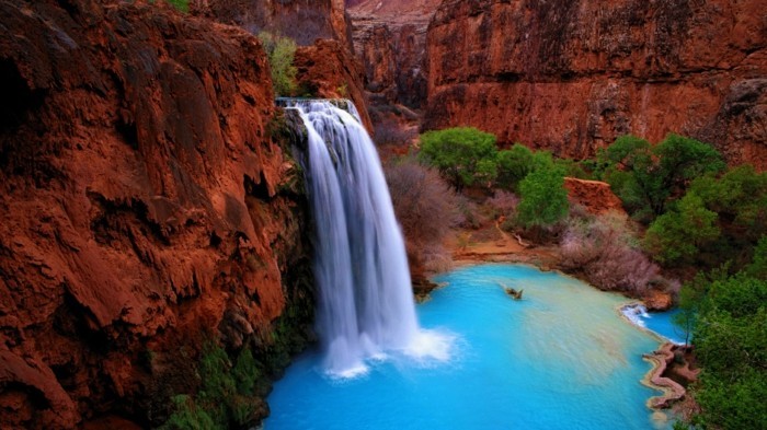 Waterfall Kép Red Rock