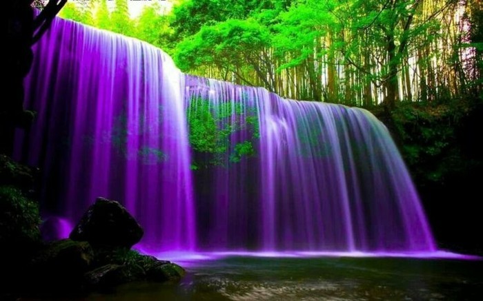 Vesiputous kuvia-veden-näyttää-violetti-to-be