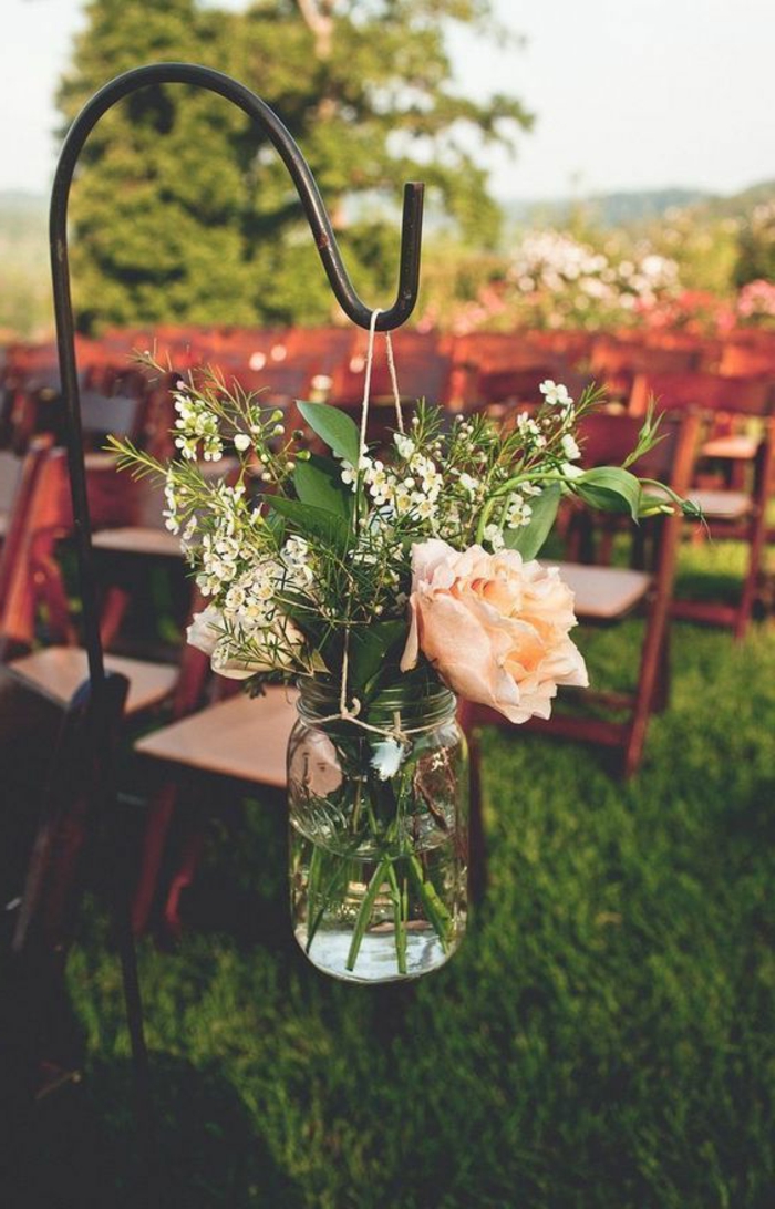 Vrtni ukras za svadbenu zabavu - ukrasite DIY staklo