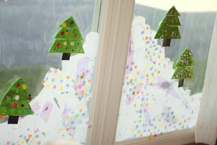 صور عيد الميلاد Fensterdeko ونافذة