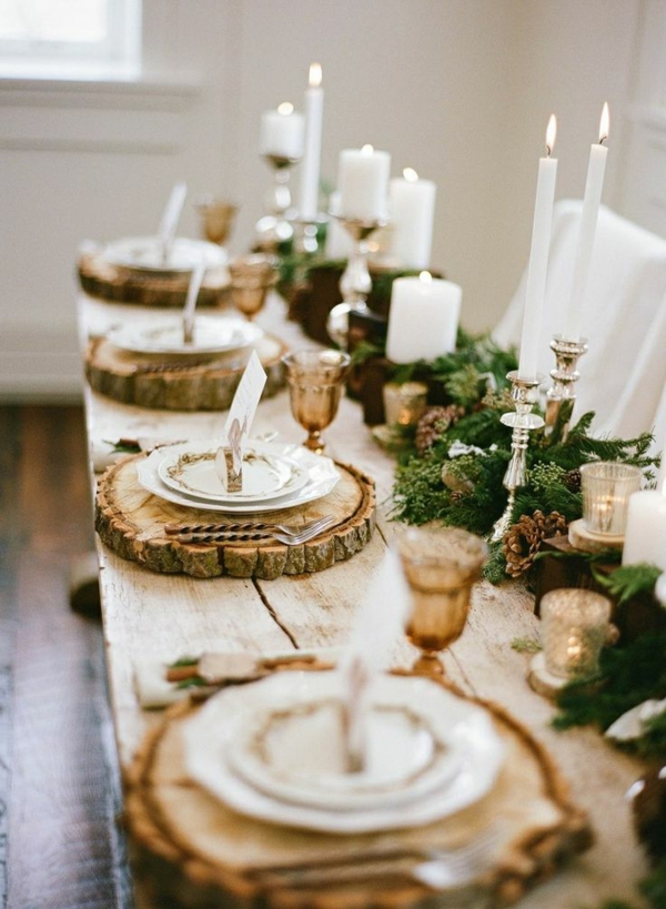 Christmas-alacsony Christmas-magad-, hogy Deco asztali rusztikus dekoráció