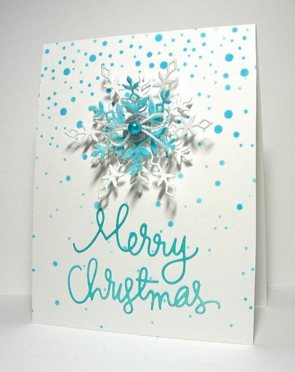 כרטיס חג המולד עצמו-לעשות-Snowflake