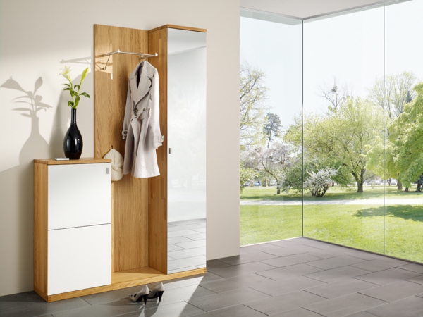 Wohnideen-za-dizajn interijera hodnika namještaja kaput stalak