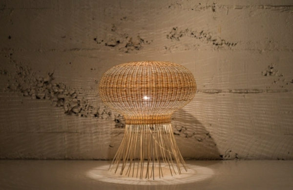 Stan pribor podna lampa-u-ruke-pletenice toplo svjetlo dizajn
