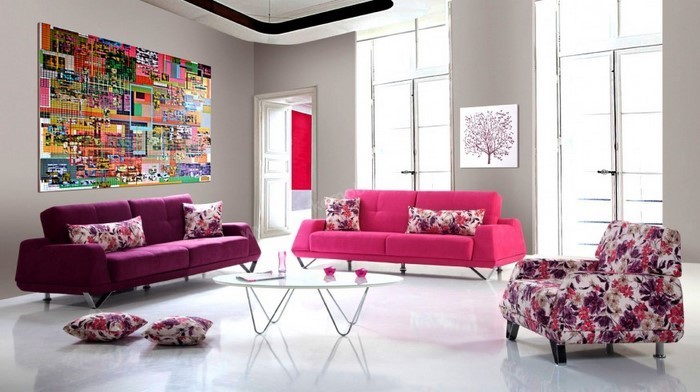 Nappali ötletek-with-rózsaszín-A-kreatív dekoráció