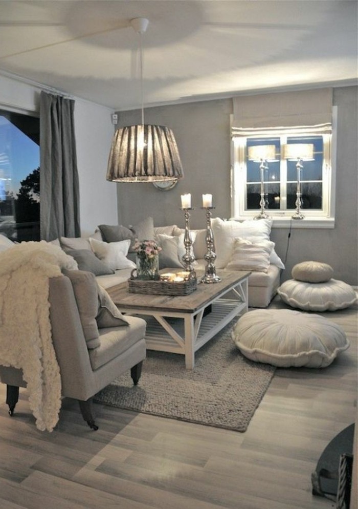 Sala de estar-decorar-gris-matizada
