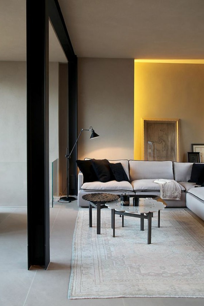 Olohuone-koristelu-ideoita-minimalistinen suunnittelun
