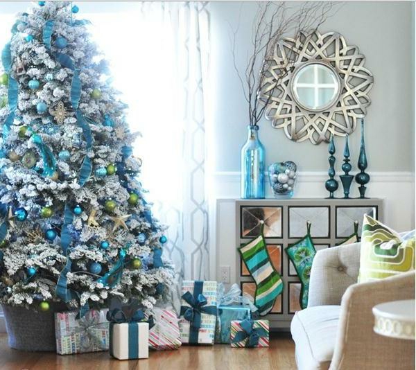 trenutni Božićno drvce Slike Blue Ideje