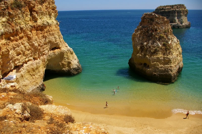 Algarve-rannat-viileä taustakuva kaunis-rannat-the-kaunis-rannat-Euroopassa