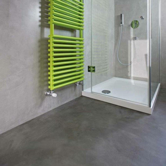 алтернатива към плочки-кафяво-зелен-бетон отопление душ кабина