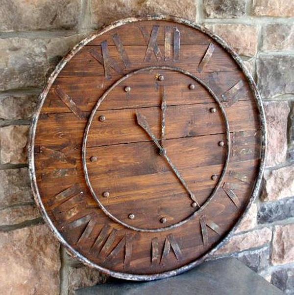 Античен Дървен стенен часовник дизайн дизайн идея стена