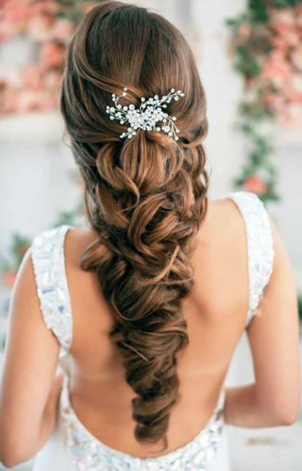arabic-wedding-hair-style-za-duge kose elegantne haljine