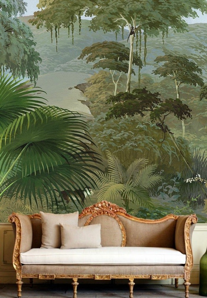 Arisztokrata kinyitható színes tapéta Nature Palm divatos tapéta