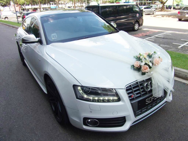 propuesta interesante para decoración de bodas para autos