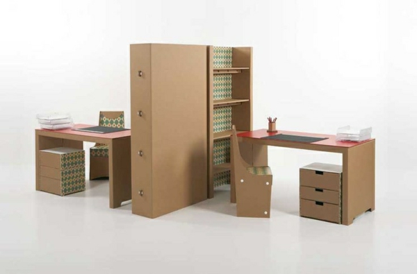 oficina-de-cartón de cartón-cartón-muebles-sofá-de-cartón
