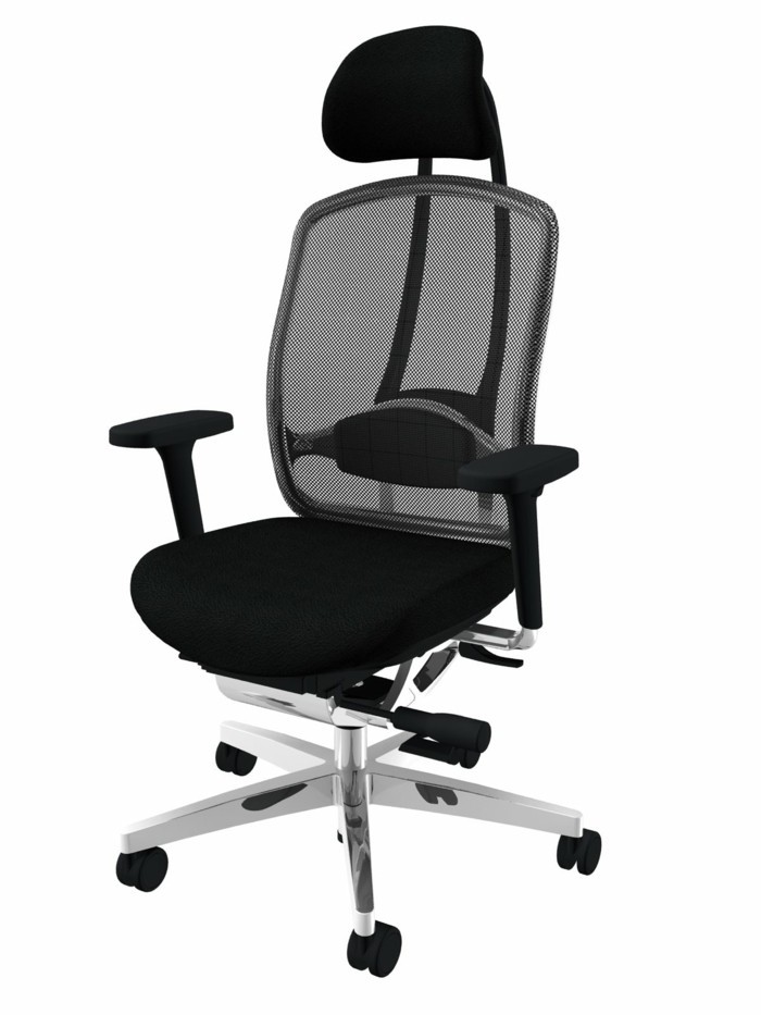 Uredski namještaj-ergonomska-crno-uredska stolica