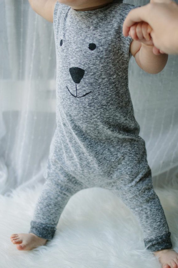 vêtements de bébé-gris-couleur