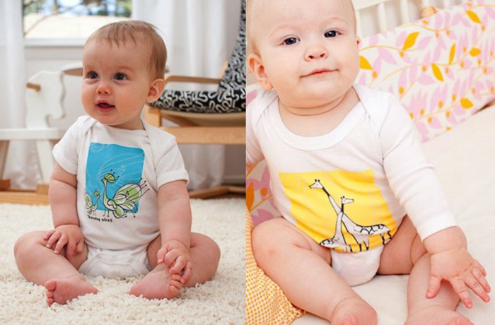 vêtements de bébé-deux belles-images