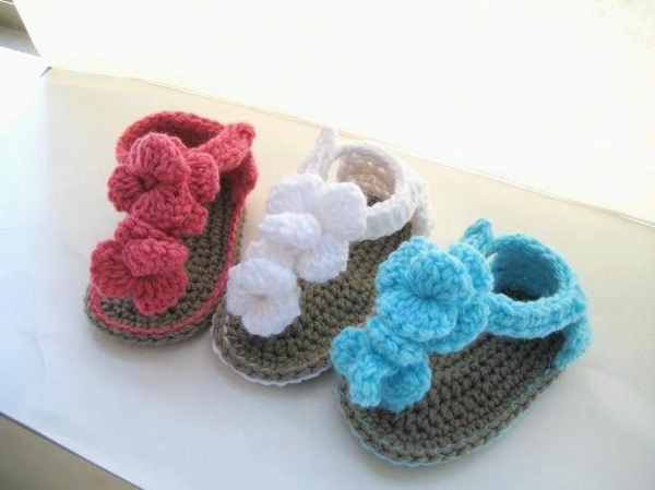 baby-sandalias-con-flores-crochet-hermosa-ideas-crochet-para-baby-crochet-gran-diseño-häkeln-