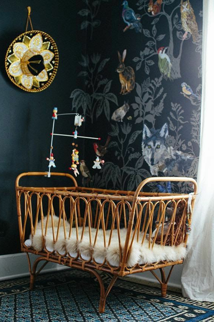 murs-Babyroom design noir-