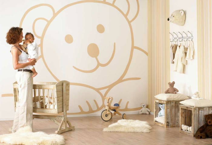 conception Babyroom-design ultra-créative mur