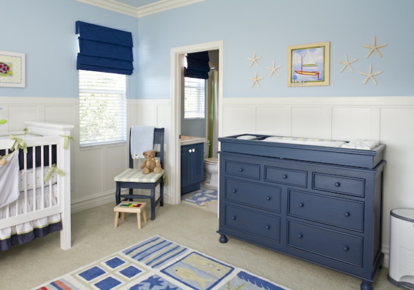 babyroom момче-синьо-кабинет с чекмеджета-