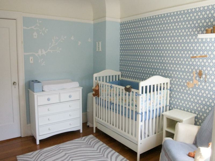 Babyroom-Wanddeko-wallpaper-pour-jeune-intéressant