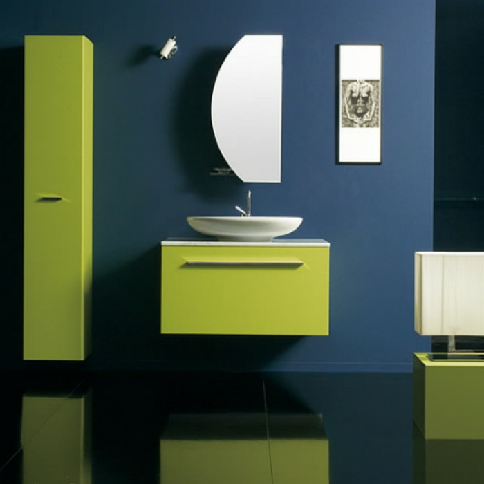 μπάνιο επίπλωση-ιδέες-σχεδιασμού-in-μπλε-και-πράσινο