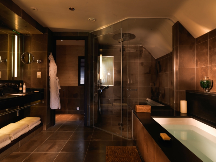 kupaonica namještaj-ideje-luksuzni model-u-smeđe
