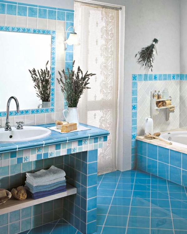 बाथरूम-ब्लू-डिज़ाइन-मज़ेदार देखो