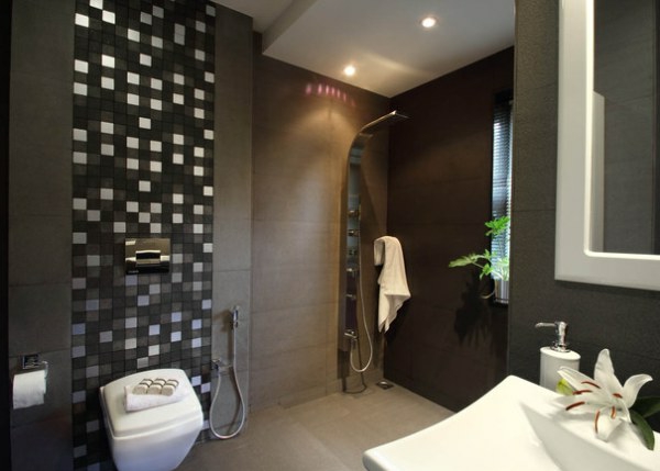 Къпане стая в мозайка стил