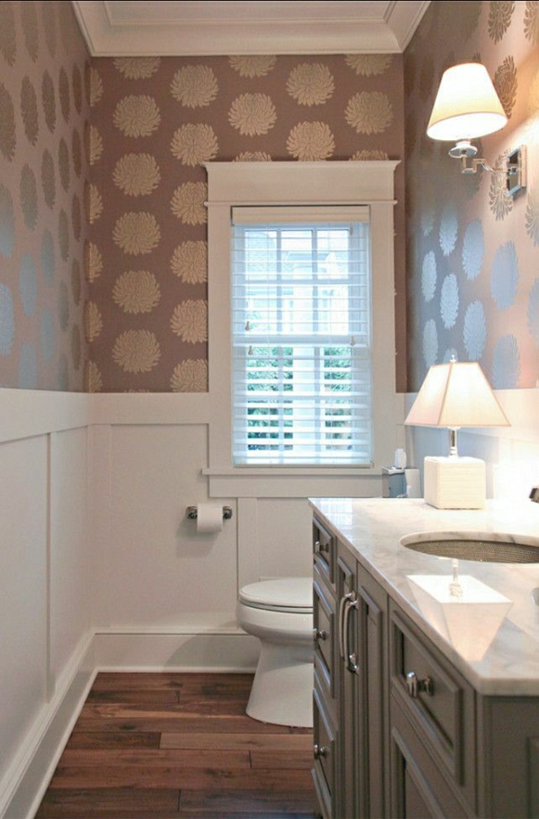 -Salle de bains-mur de la salle-set design beau-papier peint-salle de bains papier peint
