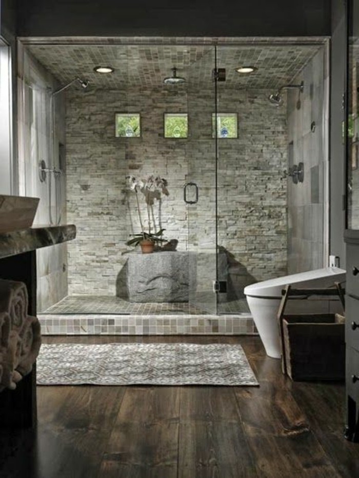 Douche Salle de bains-design-idées-création-design-intérieur magnifique