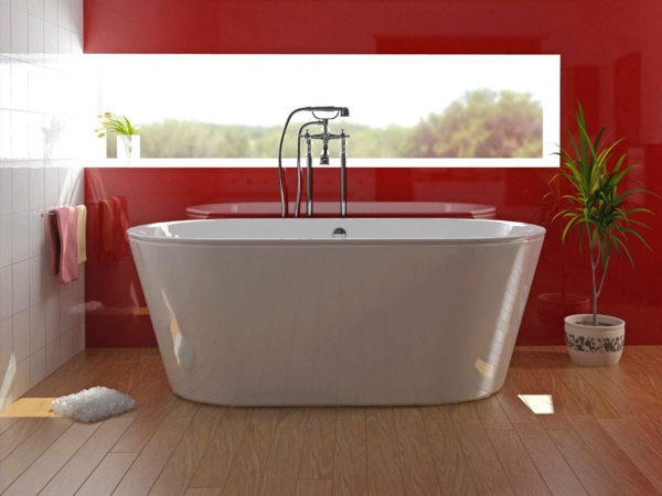 de color baño-gestalten_badewanne_rote pared