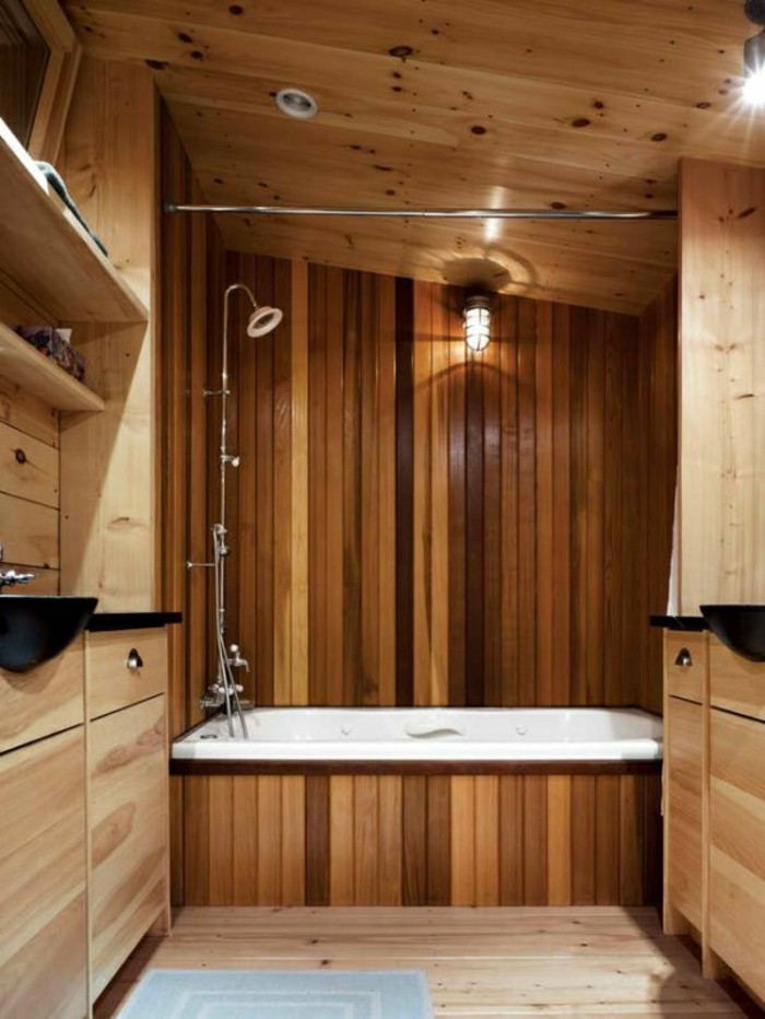 fürdőszoba-fa-kád-mosdó-with-fa szekrény