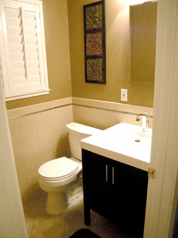 Fürdőszoba javaslatok - bézs színű