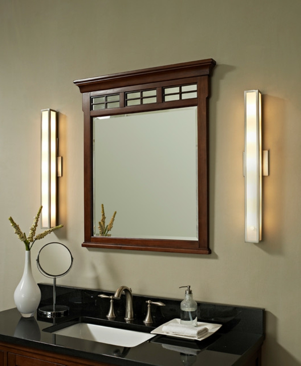 جميل-الحمام مرآة الإضاءة مزدوجة من جانب