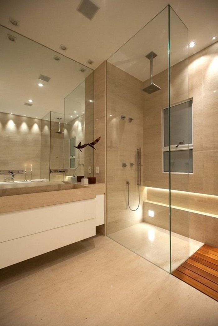 salle de bain des idées de design de rêve Bader-salle de bains-en-beige-enceinte de douche en verre