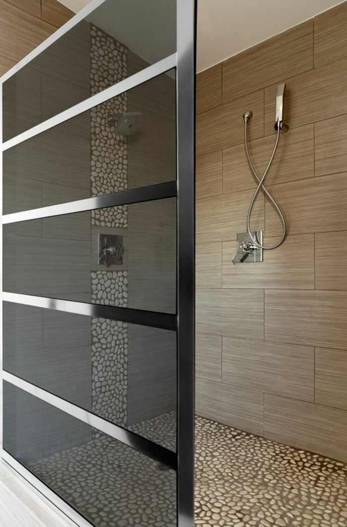 salle de bains design-idées-rêve bader douche pierres enceinte en beige avec naturelles