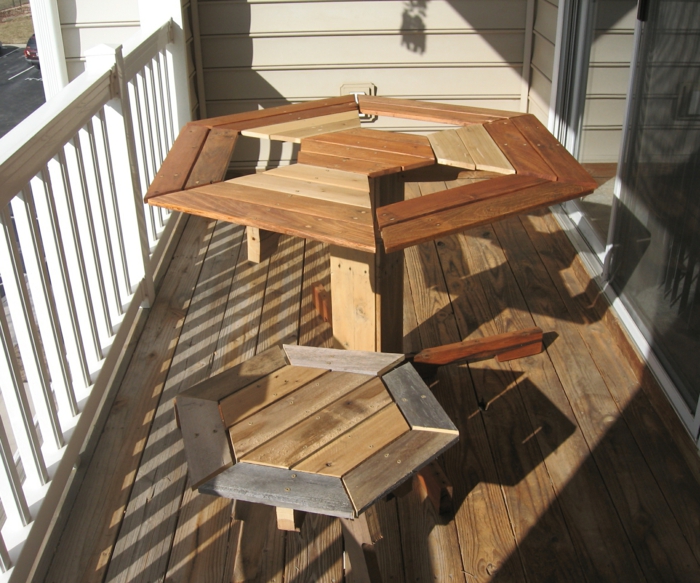 balcón muebles-propio-acumulación interesante mesa