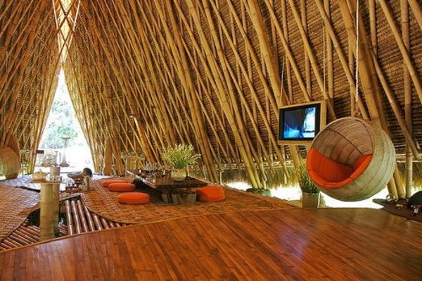 бамбук декорация творчески покрив дизайн красив дизайн