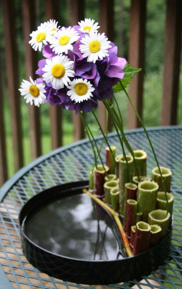 bambusz váza érdekes-és szép külsejű