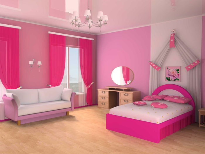 芭比娃娃的房子图片，粉红色